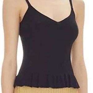 NWT SANDRO KNIT PEPLUM TANK